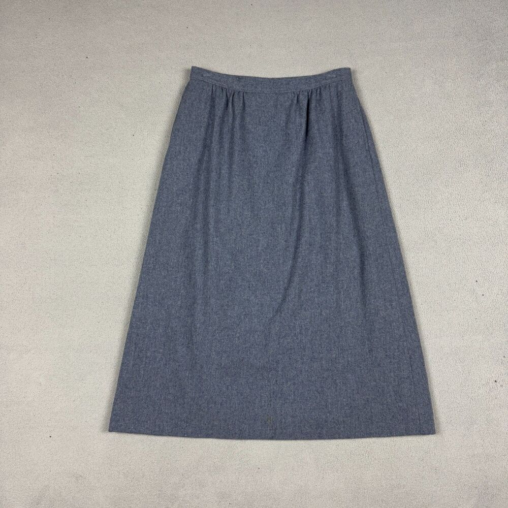 Vintage Pendleton Wool Skirt Womens 26 Waist Made in USA Talon Zipper Plaid Midi